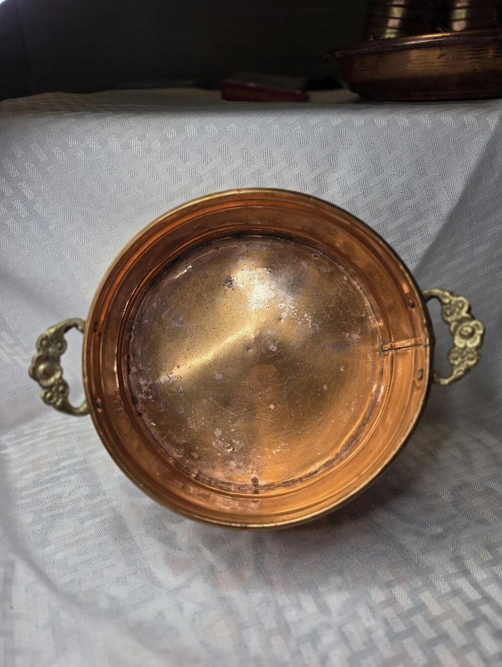 Vintage J.I. Design Inc. Copper & Brass Planter Bowl / Ice Bucket 7